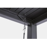 Pergola Bioclimatica 3x3 In Alluminio Antracite Scura Pacific Bizzotto