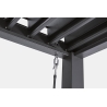 Pergola Bioclimatica 3x3 In Alluminio Antracite Scura Pacific Bizzotto