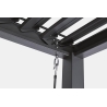 Pergola Bioclimatica 3x3 In Alluminio Antracite Scura Pacific Bizzotto