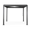 Pergola Bioclimatica 3x3 In Alluminio Antracite Scura Pacific Bizzotto
