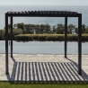 Pergola Bioclimatica 3x3 In Alluminio Antracite Scura Pacific Bizzotto