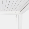 Pergola Bioclimatica 3x4 In Alluminio Bianca Scura Pacific Bizzotto