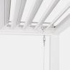 Pergola Bioclimatica 3x4 In Alluminio Bianca Scura Pacific Bizzotto