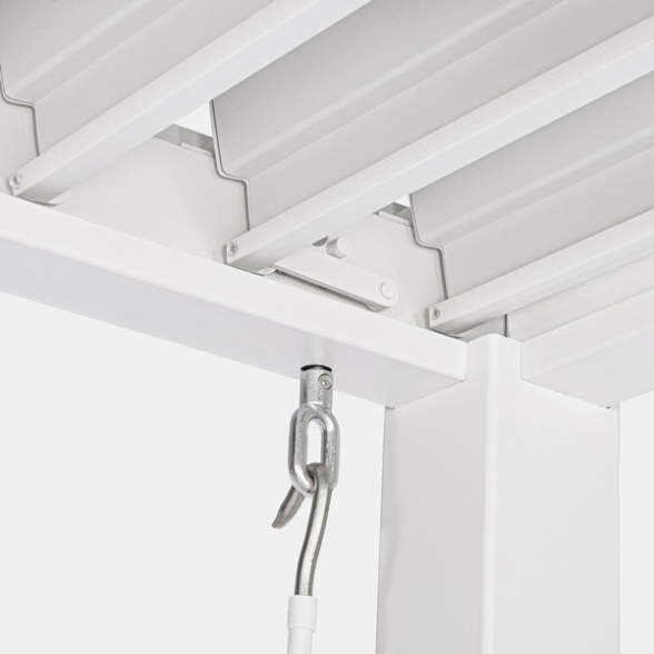 Pergola Bioclimatica 3x4 In Alluminio Bianca Scura Pacific Bizzotto