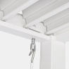 Pergola Bioclimatica 3x4 In Alluminio Bianca Scura Pacific Bizzotto