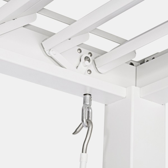 Pergola Bioclimatica 3x4 In Alluminio Bianca Scura Pacific Bizzotto