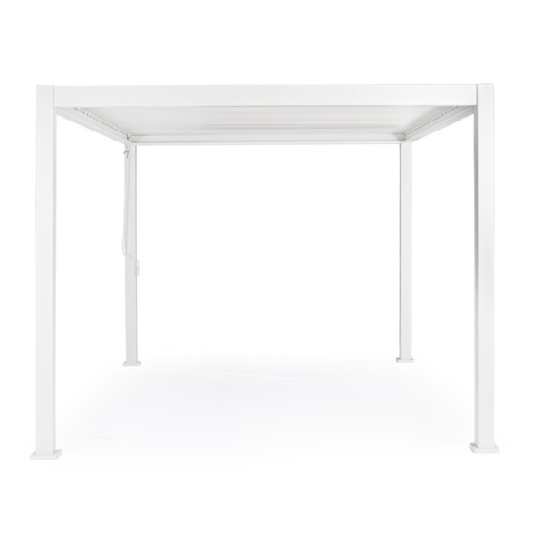Pergola Bioclimatica 3x4 In Alluminio Bianca Scura Pacific Bizzotto