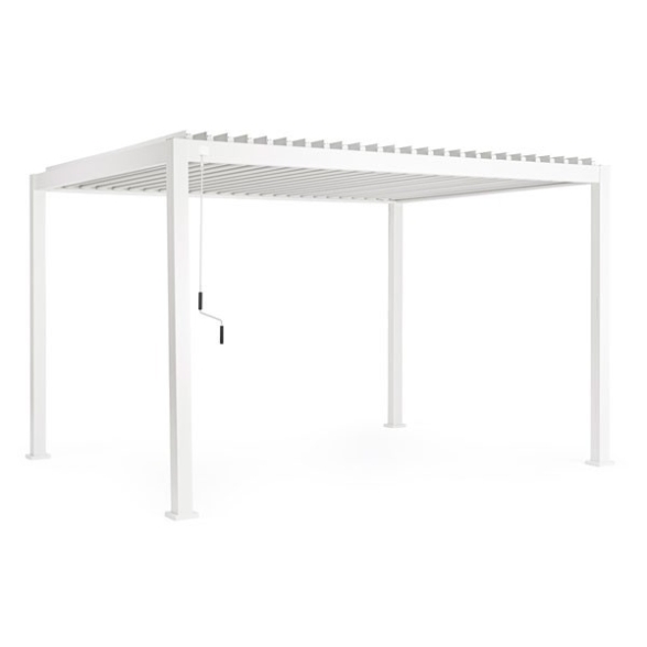Pergola Bioclimatica 3x4 In Alluminio Bianca Ocean Bizzotto