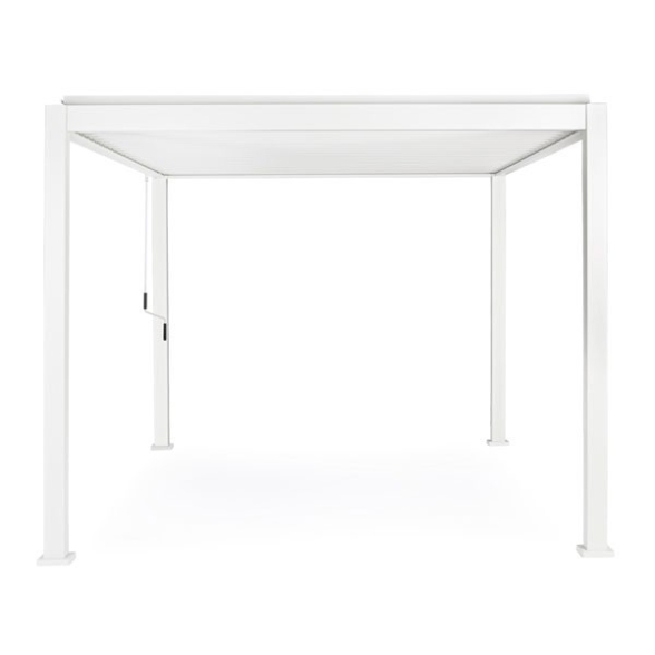 Pergola Bioclimatica 3x4 In Alluminio Bianca Ocean Bizzotto