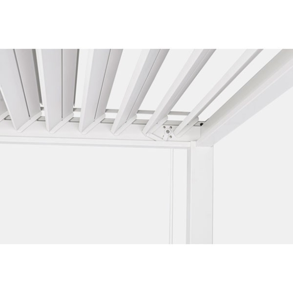 Pergola Bioclimatica 3x4 In Alluminio Bianca Ocean Bizzotto