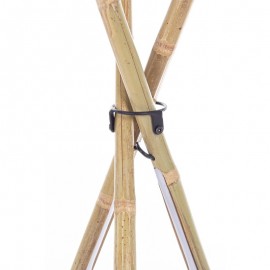 Piantana led treppiede altezza 109 cm in legno di bamboo Bizzotto