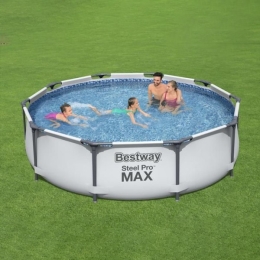 Piscina da giardino rotonda 305x76 cm Bestway Steel Pro Max 56406