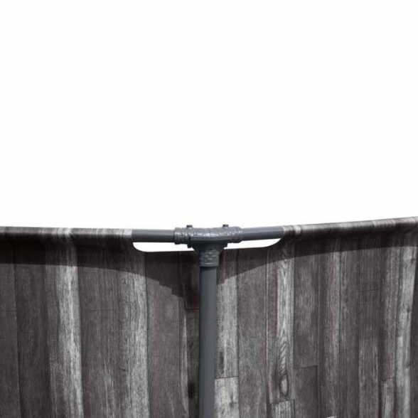 Piscina effetto legno Ø 366 x 100 cm Bestway rotonda con pompa 5614x
