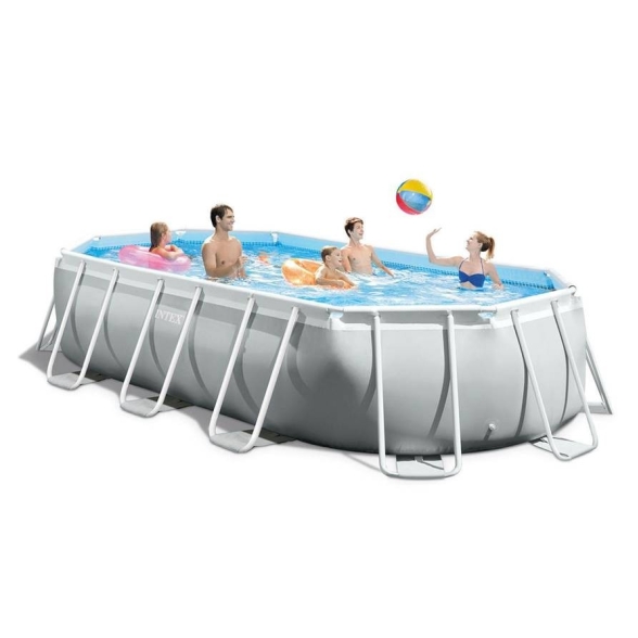 Piscina Fuori Terra Con Filtro 503 x 274 x 122 Prism Frame Ovale Intex 26796