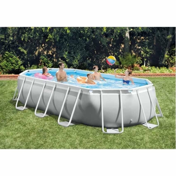 Piscina Fuori Terra Con Filtro 503 x 274 x 122 Prism Frame Ovale Intex 26796
