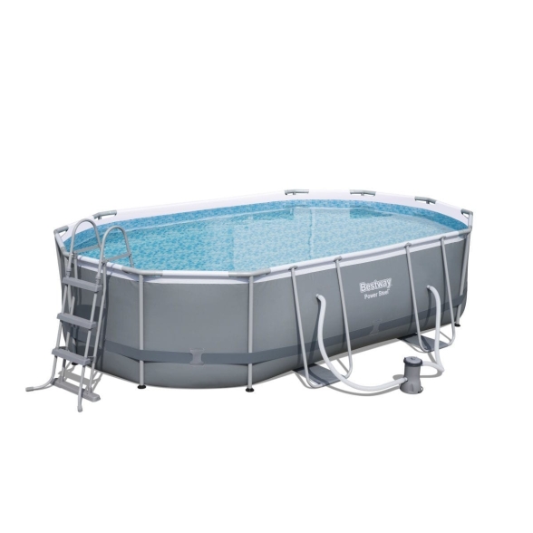 Piscina fuori terra ovale 488x305x107 cm con pompa Bestway 56448