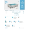 Piscina fuori terra rettangolare 549x274x122 cm con filtro Bestway