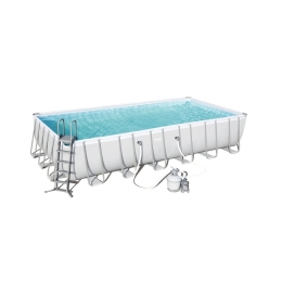 Piscina fuori terra rettangolare 732x366x132 cm con pompa a sabbia Bestway