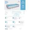 Piscina fuori terra rettangolare 732x366x132 cm con pompa Bestway