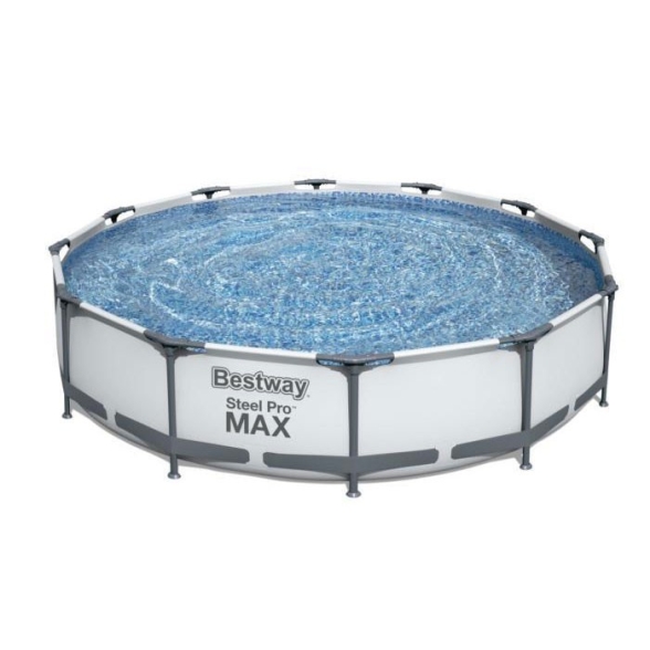 Piscina fuori terra rotonda ø 366x76 cm con pompa Steel Pro MAX Bestway