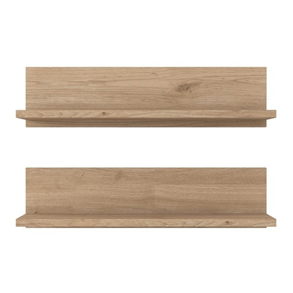 Set 2 Mensole A Parete 60 Cm Effetto Legno Delia