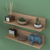 Set 2 Mensole A Parete 60 Cm Effetto Legno Delia