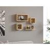 Set Di Mensole A Parete Effetto Legno Con Cubi Effetto Legno Alma