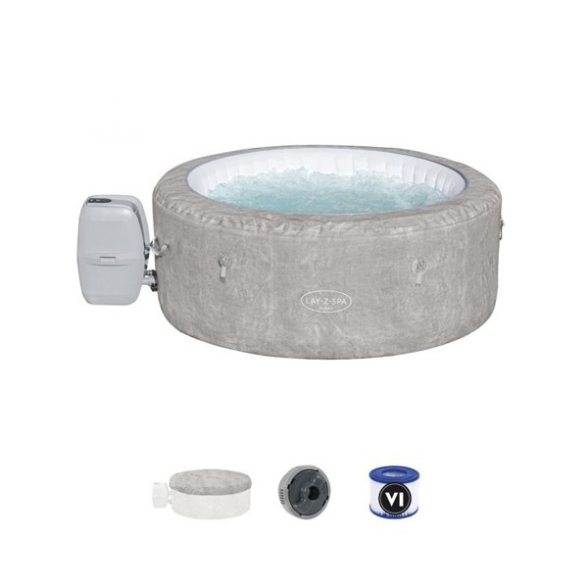 Piscina Idromassaggio Gonfiabile 180x66 cm Tonda Lay-Z-Spa Zurich AirJet Bestway 60065