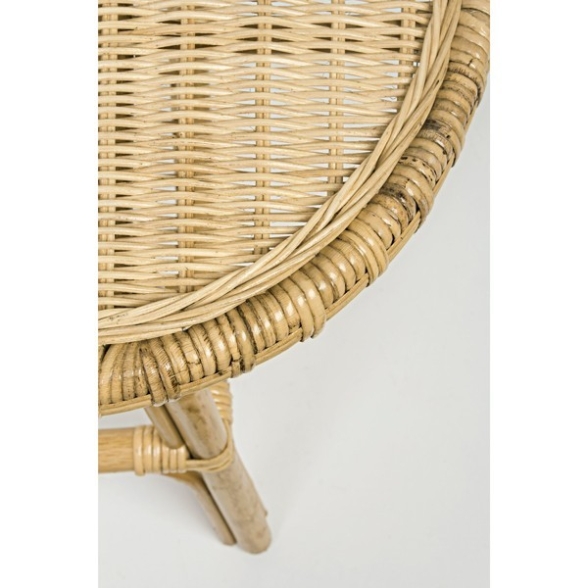Salotto intrecciato in rattan naturale per esterno Ines Bizzotto