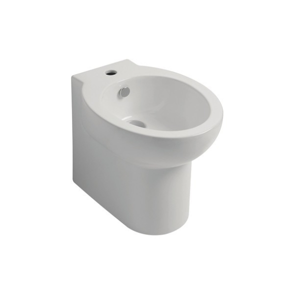 Sanitari Filo Muro WC + Bidet + Sedile Bit Kerasan Bianchi Salva Spazio