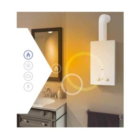 Scaldabagno A Gas Metano 14 L BRD LNX ONM Chaffoteaux Tiraggio Naturale