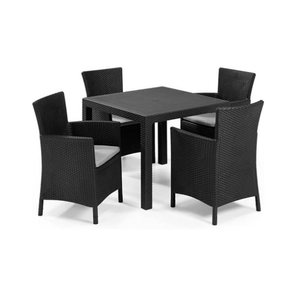 Poltrona Da Giardino Con Cuscino Iowa Dining Keter Antracite