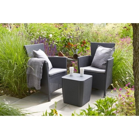 Poltrona Da Giardino Con Cuscino Iowa Dining Keter Antracite