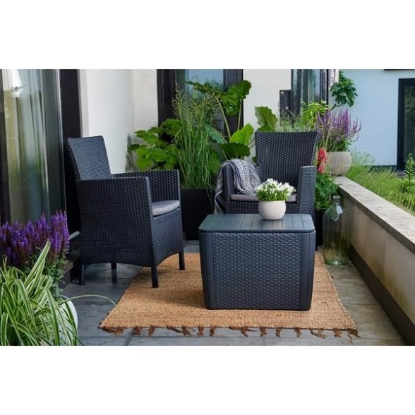 Poltrona Da Giardino Con Cuscino Iowa Dining Keter Antracite