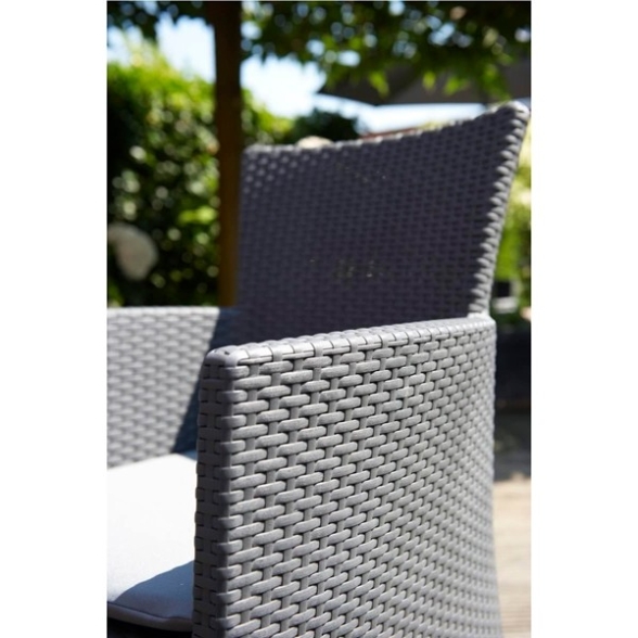 Poltrona Da Giardino Con Cuscino Iowa Dining Keter Antracite
