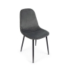 Sedia Da Interno In Velluto Imbottite Grigio Scuro Irelia Bizzotto - 4 Pz