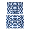Set 2 tavolini legno e acciaio con decorazione Neapolis K29 Bizzotto