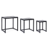 Set 3 tavolini rettangolari con mosaico arredo Bizzotto Janesh Rett