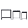 Set 3 tavolini rettangolari con mosaico arredo Bizzotto Janesh Rett