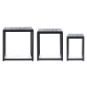 Set 3 tavolini rettangolari con mosaico arredo Bizzotto Janesh Rett