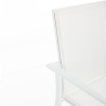 Set 4 Sedie Da Esterno Bianche In Alluminio Con Braccioli Konnor Bizzotto