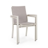 Set 4 Sedie Da Esterno Rastin In Alluminio Con Braccioli Konnor Bizzotto