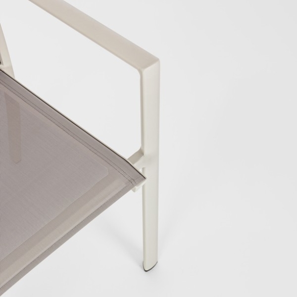 Set 4 Sedie Da Esterno Rastin In Alluminio Con Braccioli Konnor Bizzotto