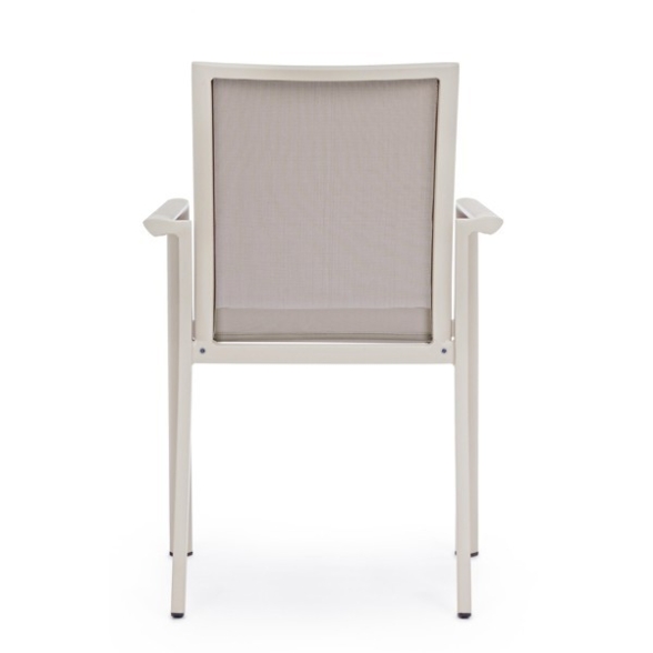 Set 4 Sedie Da Esterno Rastin In Alluminio Con Braccioli Konnor Bizzotto
