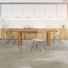Set 4 sedie da interno intrecciate in legno Kubu Bizzotto Lucila