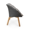Set Poltrone Da Esterno Design Moderno In Rattan Con Cuscini E Tavolino Bistrot New Bali