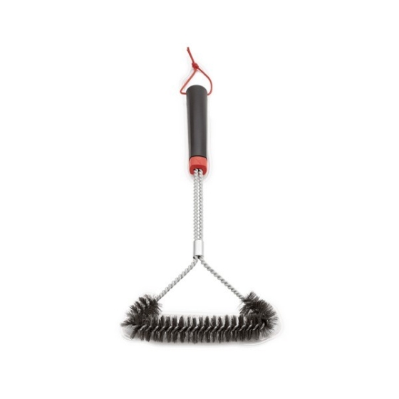 Spazzole Griglia Acciaio Qixuer - Spazzole Per Barbecue, 2 Pezzi, 30cm, Acciaio Inox, Testa Triangolare 360° Spazzola Bbq - 11