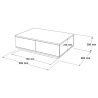 Set Mobili Da Salotto Composizione Moderna Bianco E Rovere Frame