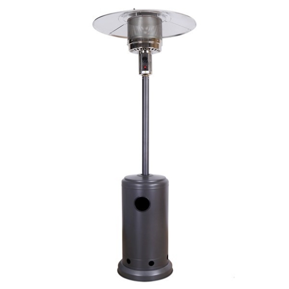 Stufa Aerea A Gas Fungo Per Esterno Patio E Bar 13 kW Con Ruote Grigio