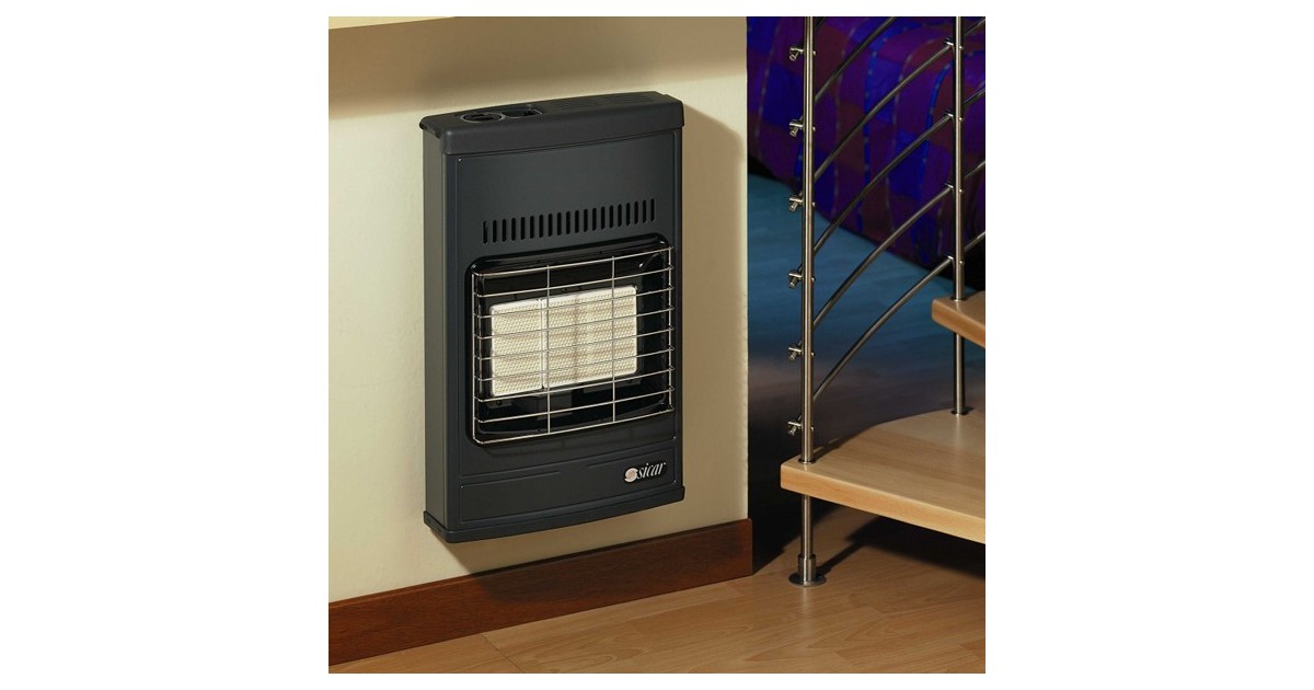 Stufa A Gas Metano Eco 40 A Raggi Infrarossi - Design Murale Moderno Con 3 Livelli Di Potenza - Foto 6